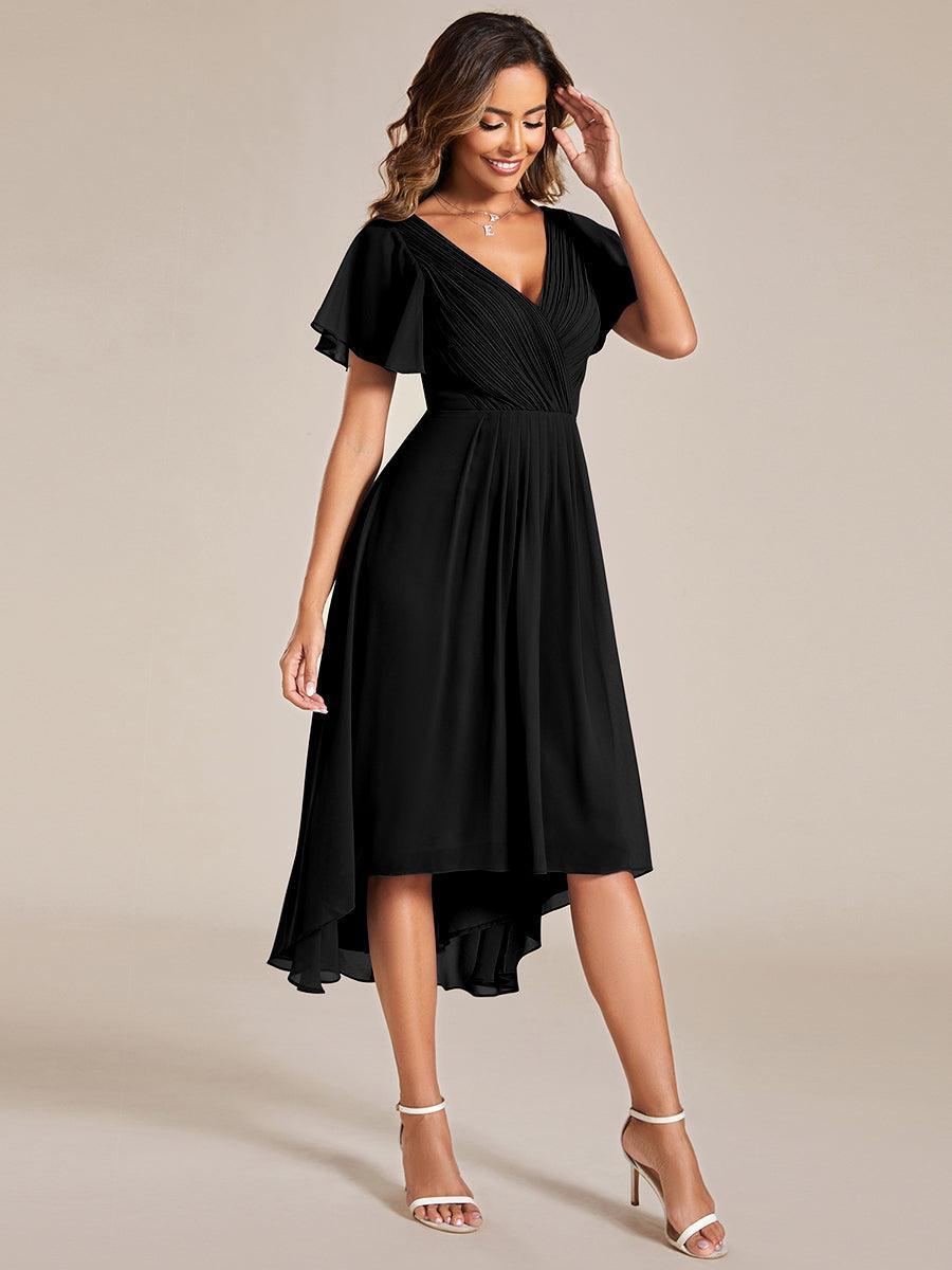 De Paris™  | Robe d'invité de mariage chic à col en V