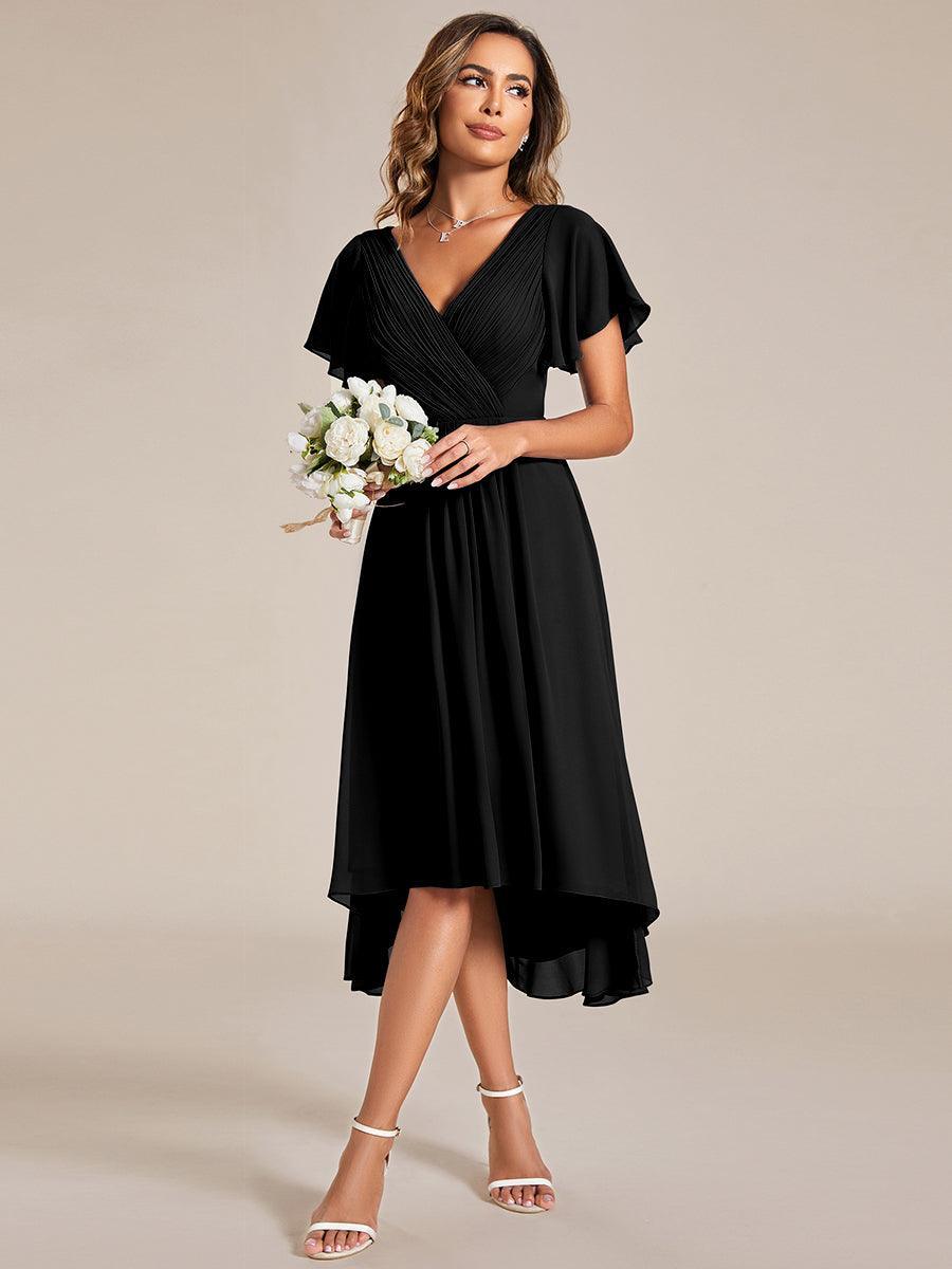 De Paris™  | Robe d'invité de mariage chic à col en V