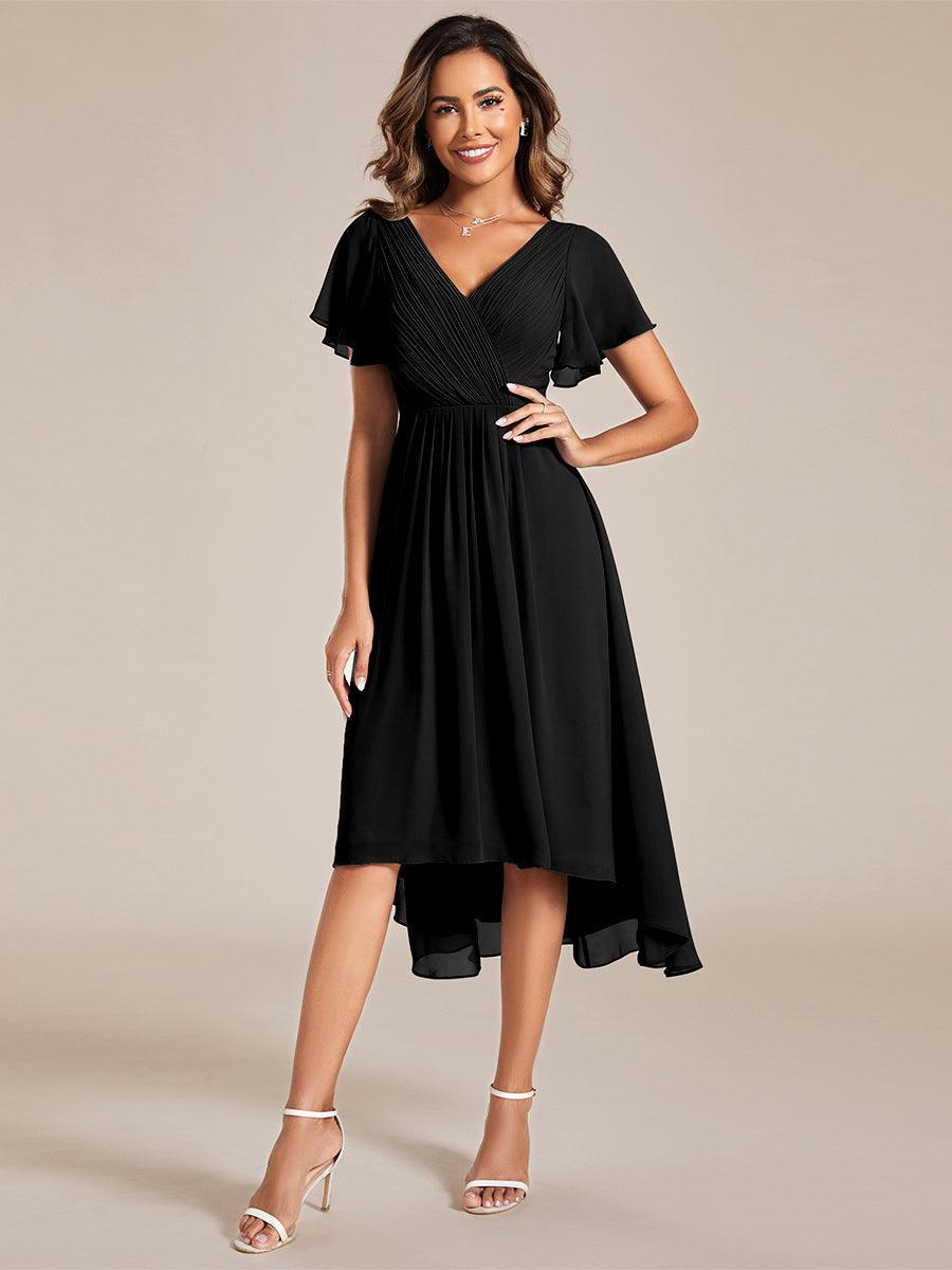 De Paris™  | Robe d'invité de mariage chic à col en V