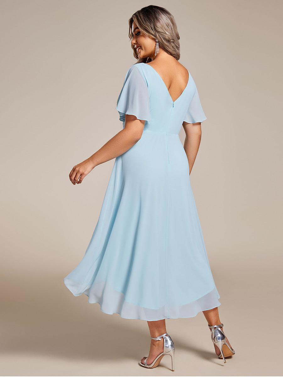 De Paris™  | Robe d'invité de mariage chic à col en V