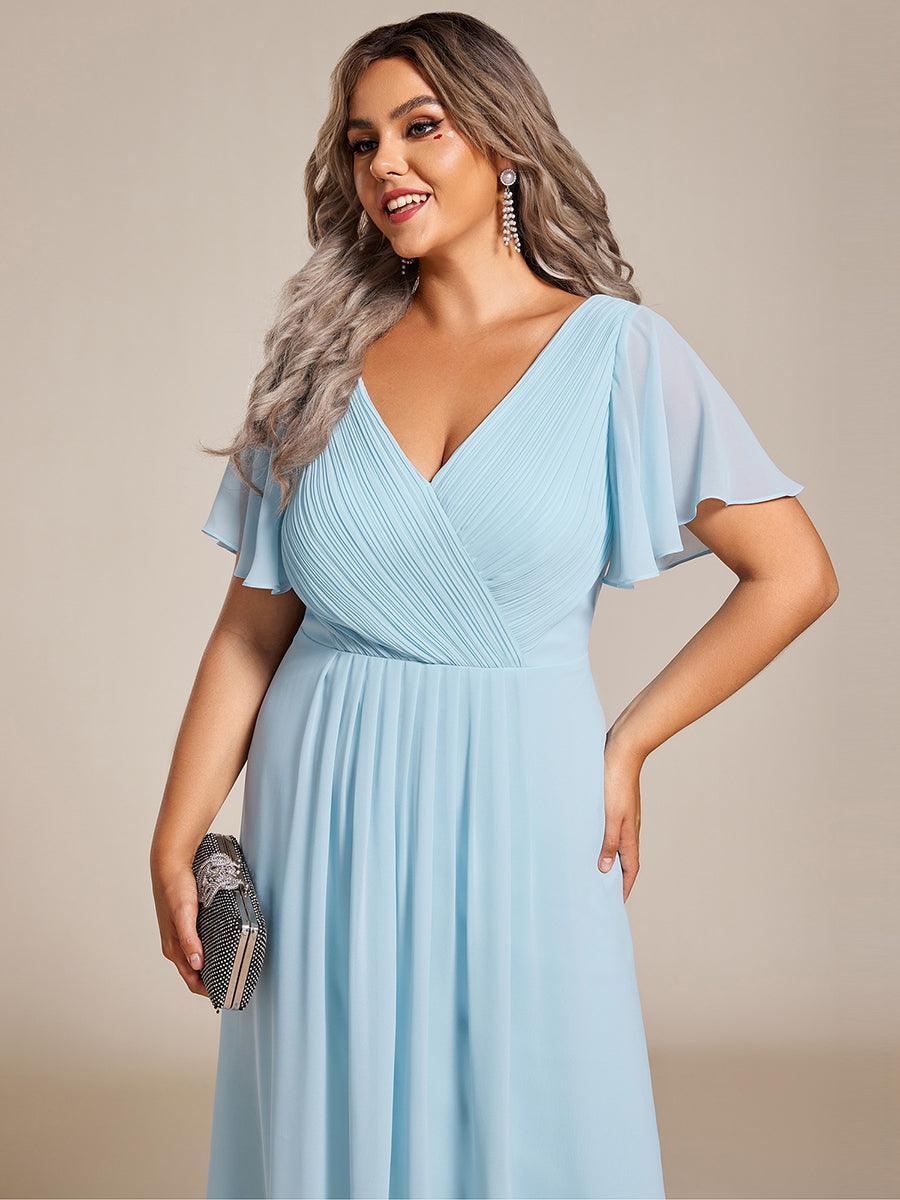 De Paris™  | Robe d'invité de mariage chic à col en V
