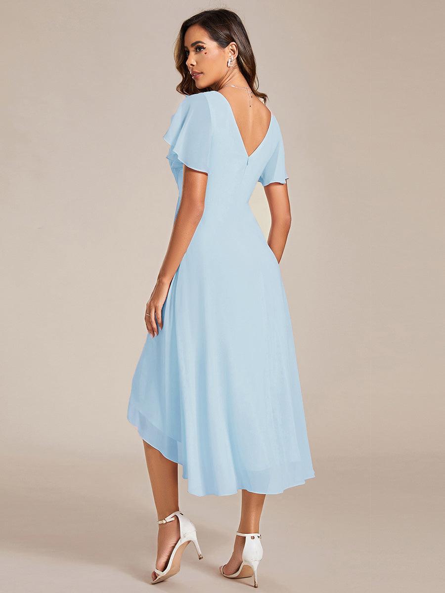 De Paris™  | Robe d'invité de mariage chic à col en V