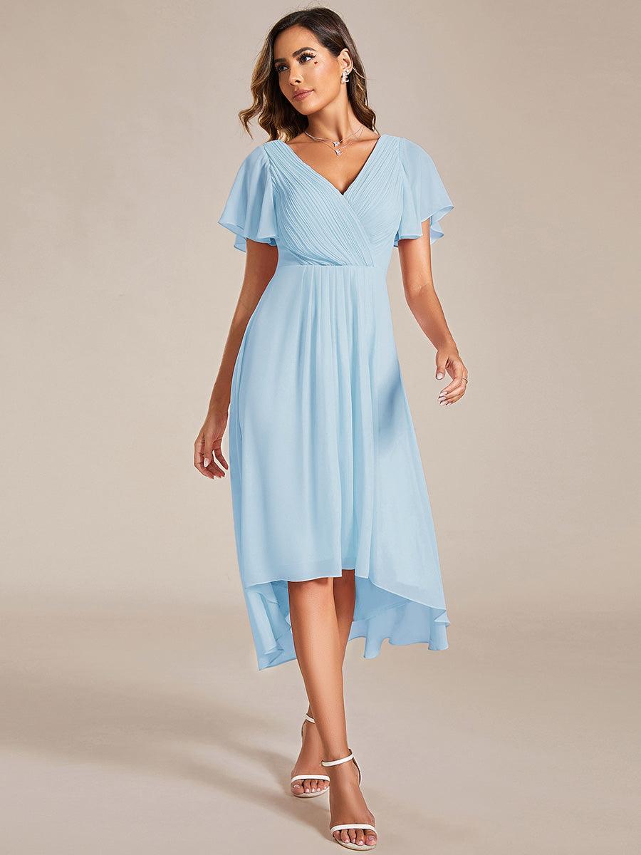 De Paris™  | Robe d'invité de mariage chic à col en V