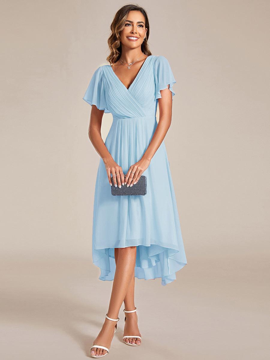 De Paris™  | Robe d'invité de mariage chic à col en V