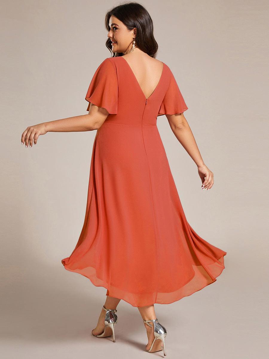 De Paris™  | Robe d'invité de mariage chic à col en V