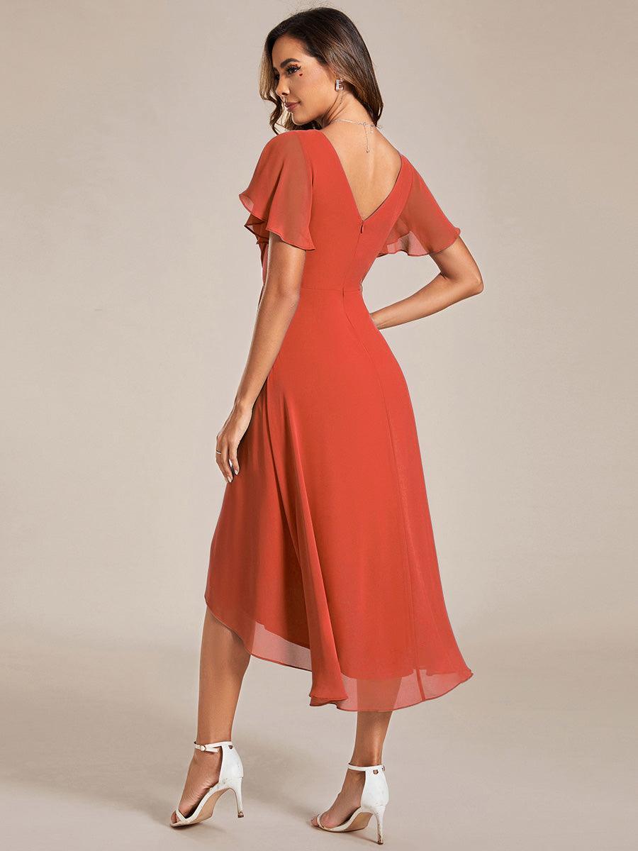 De Paris™  | Robe d'invité de mariage chic à col en V