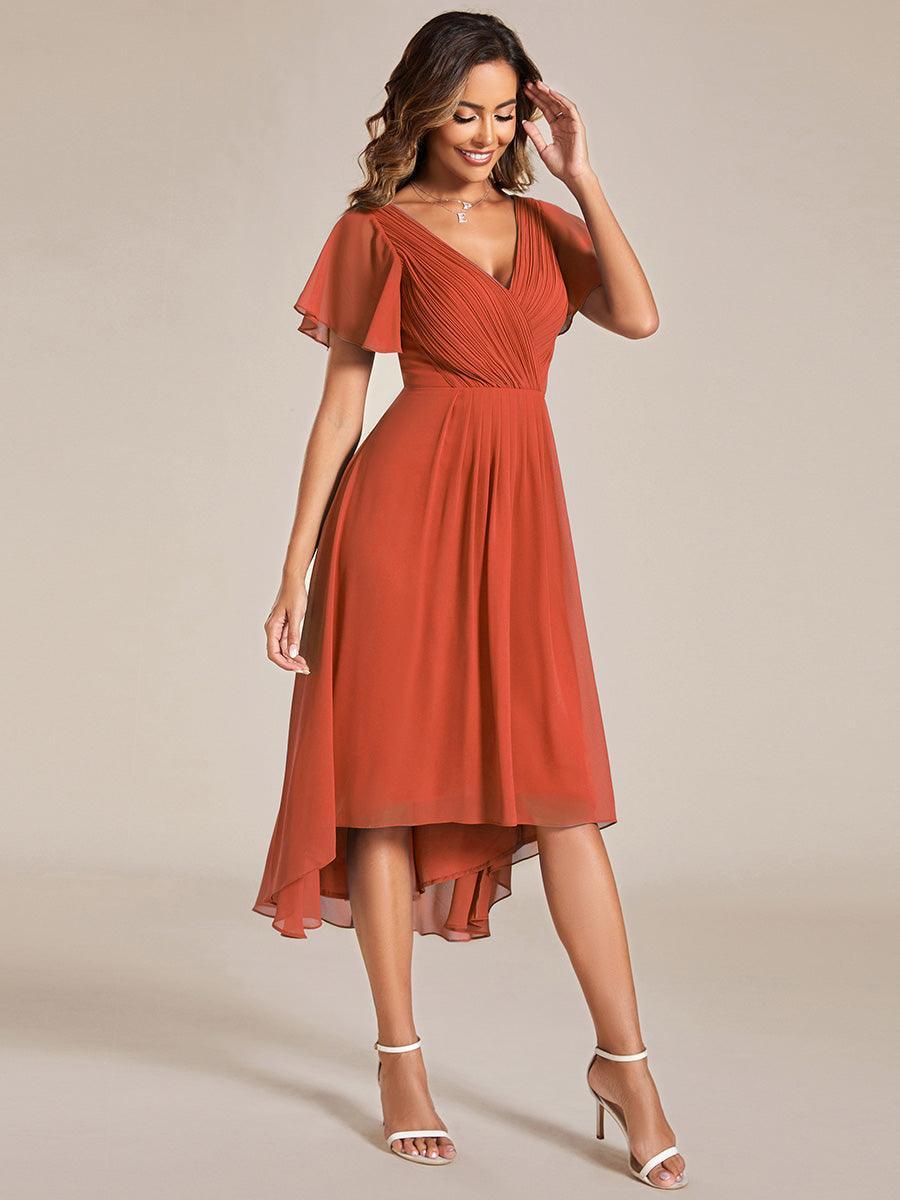 De Paris™  | Robe d'invité de mariage chic à col en V