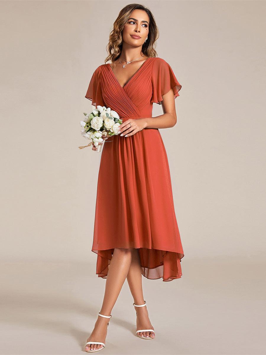 De Paris™  | Robe d'invité de mariage chic à col en V