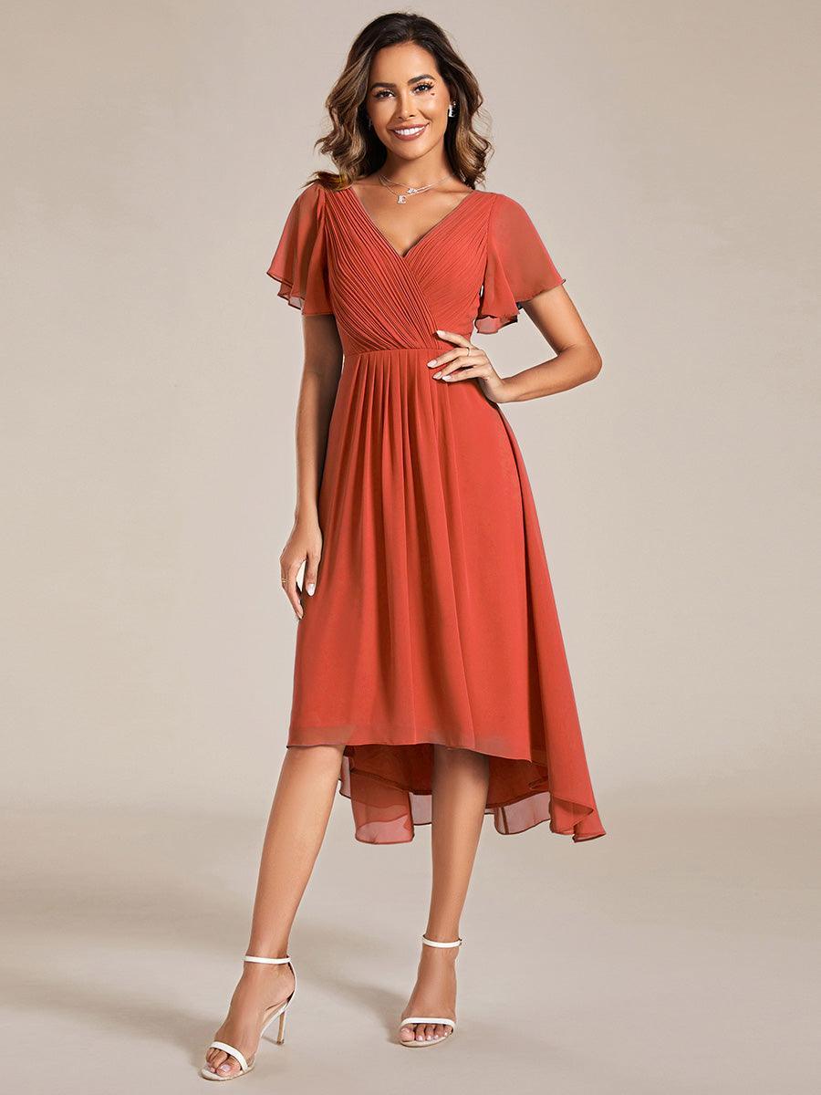 De Paris™  | Robe d'invité de mariage chic à col en V