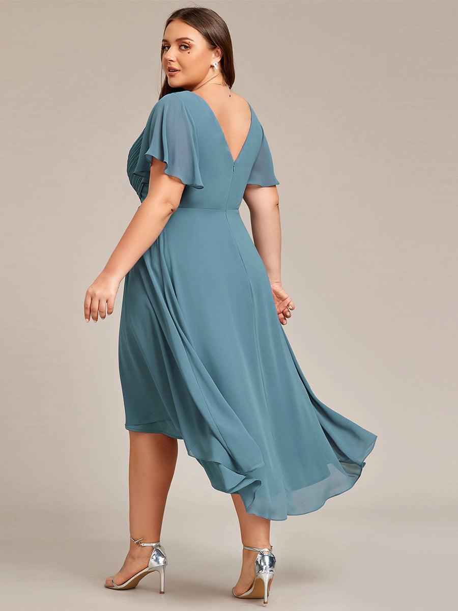 De Paris™  | Robe d'invité de mariage chic à col en V