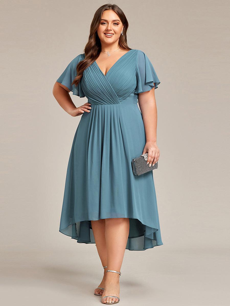 De Paris™  | Robe d'invité de mariage chic à col en V