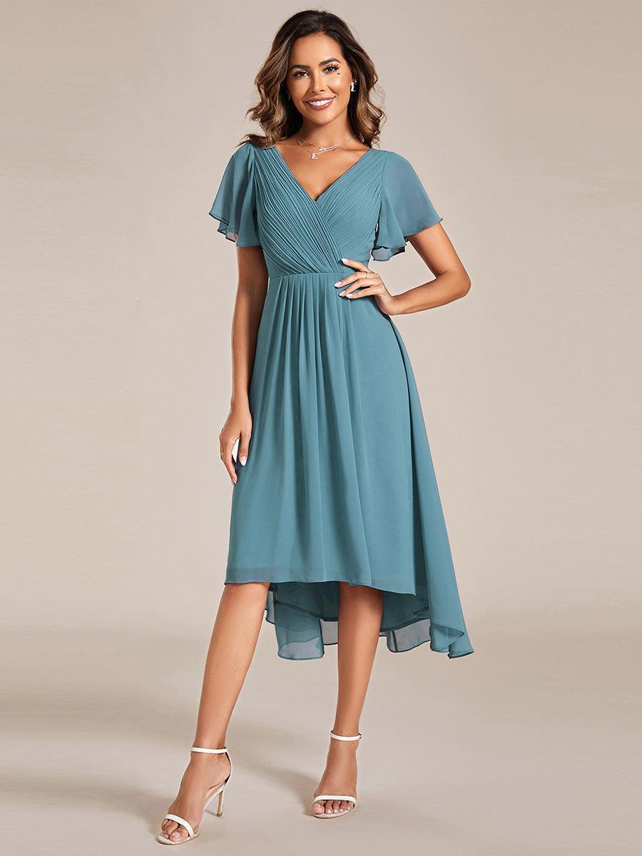 De Paris™  | Robe d'invité de mariage chic à col en V