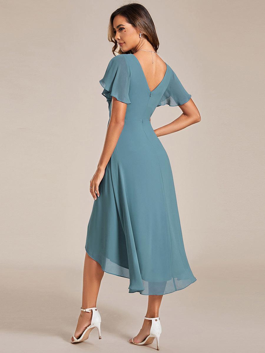 De Paris™  | Robe d'invité de mariage chic à col en V