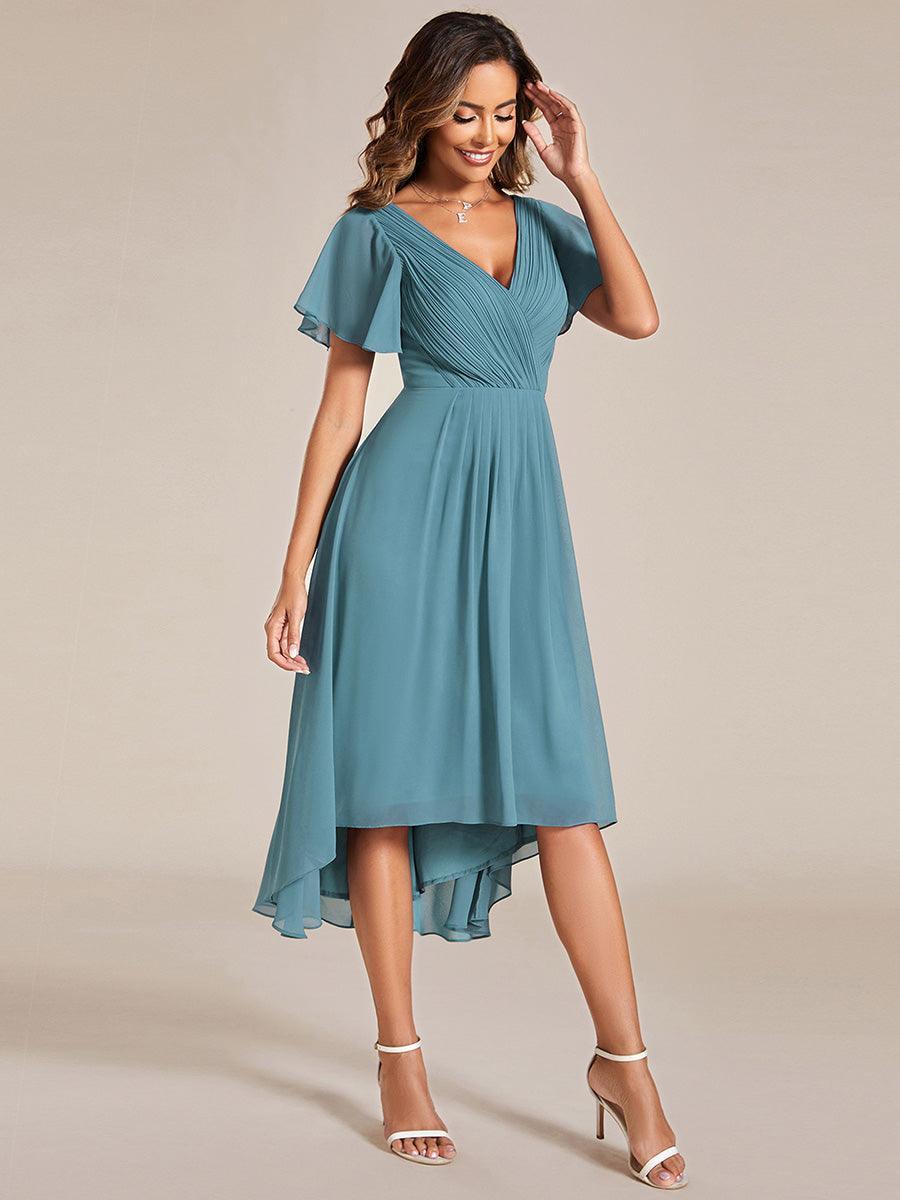 De Paris™  | Robe d'invité de mariage chic à col en V