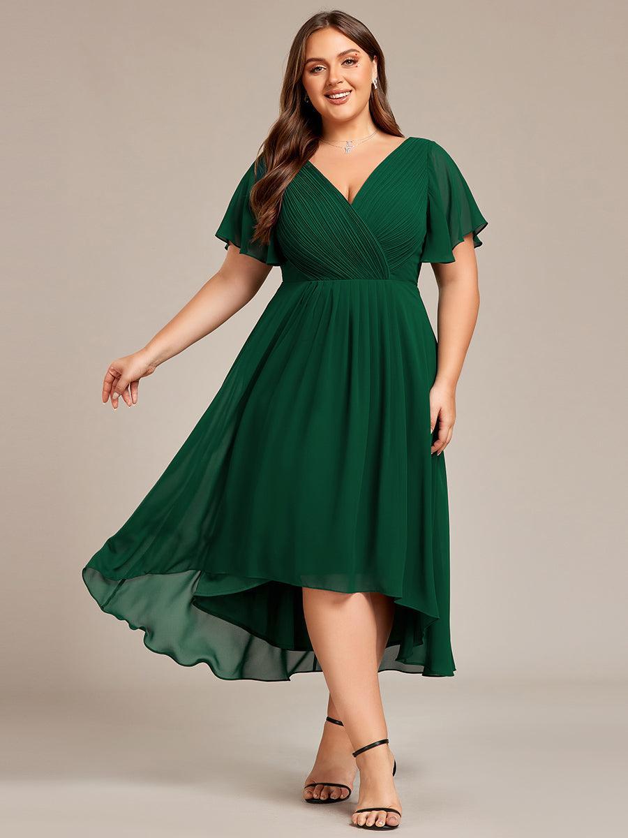 De Paris™  | Robe d'invité de mariage chic à col en V