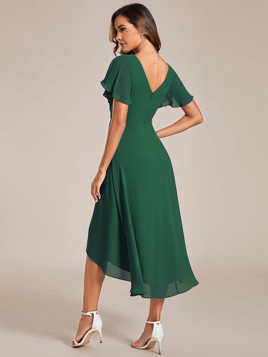 De Paris™  | Robe d'invité de mariage chic à col en V