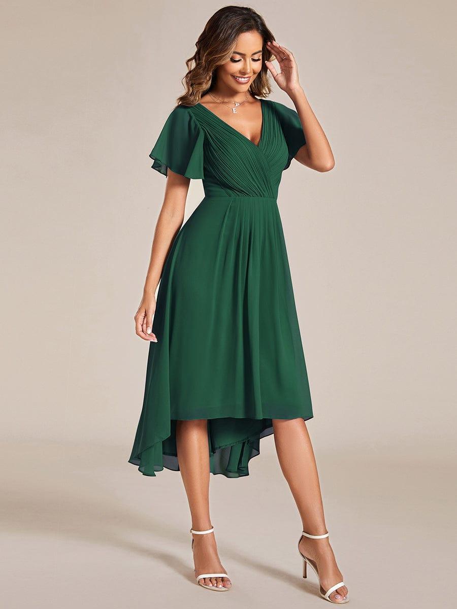 De Paris™  | Robe d'invité de mariage chic à col en V