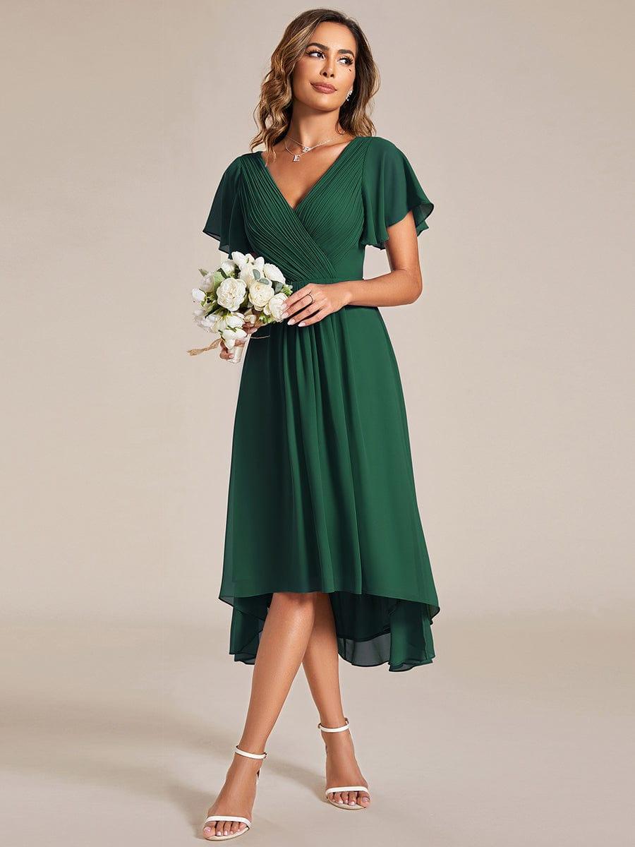 De Paris™  | Robe d'invité de mariage chic à col en V