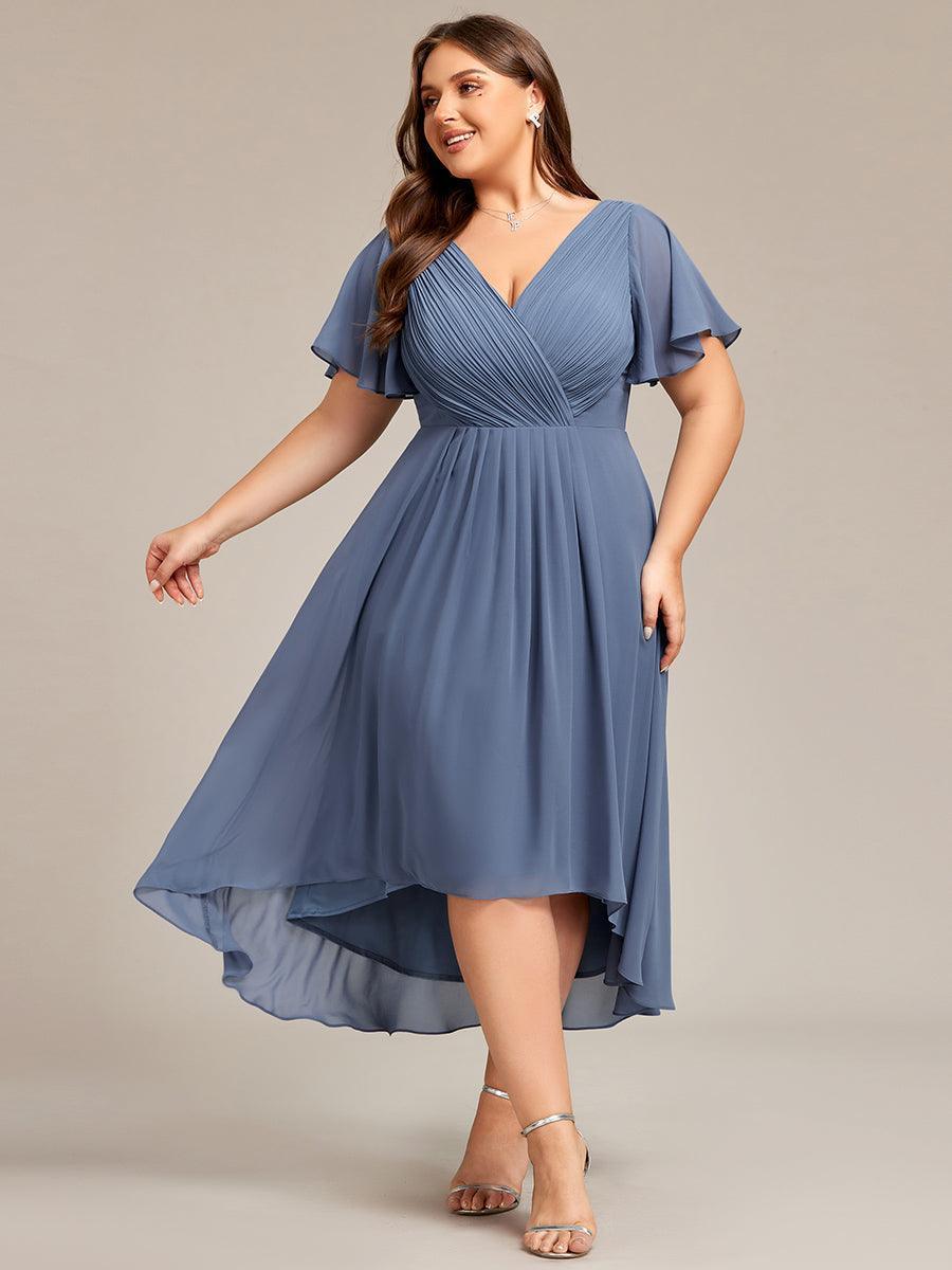 De Paris™  | Robe d'invité de mariage chic à col en V