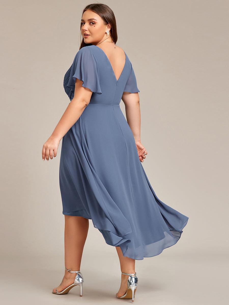 De Paris™  | Robe d'invité de mariage chic à col en V