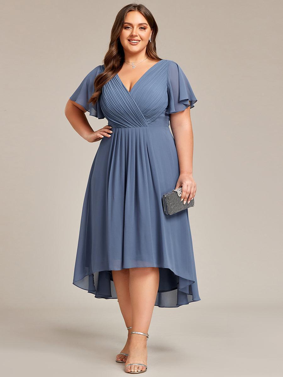 De Paris™  | Robe d'invité de mariage chic à col en V
