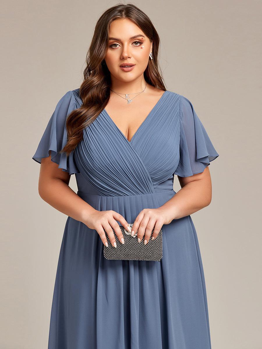 De Paris™  | Robe d'invité de mariage chic à col en V