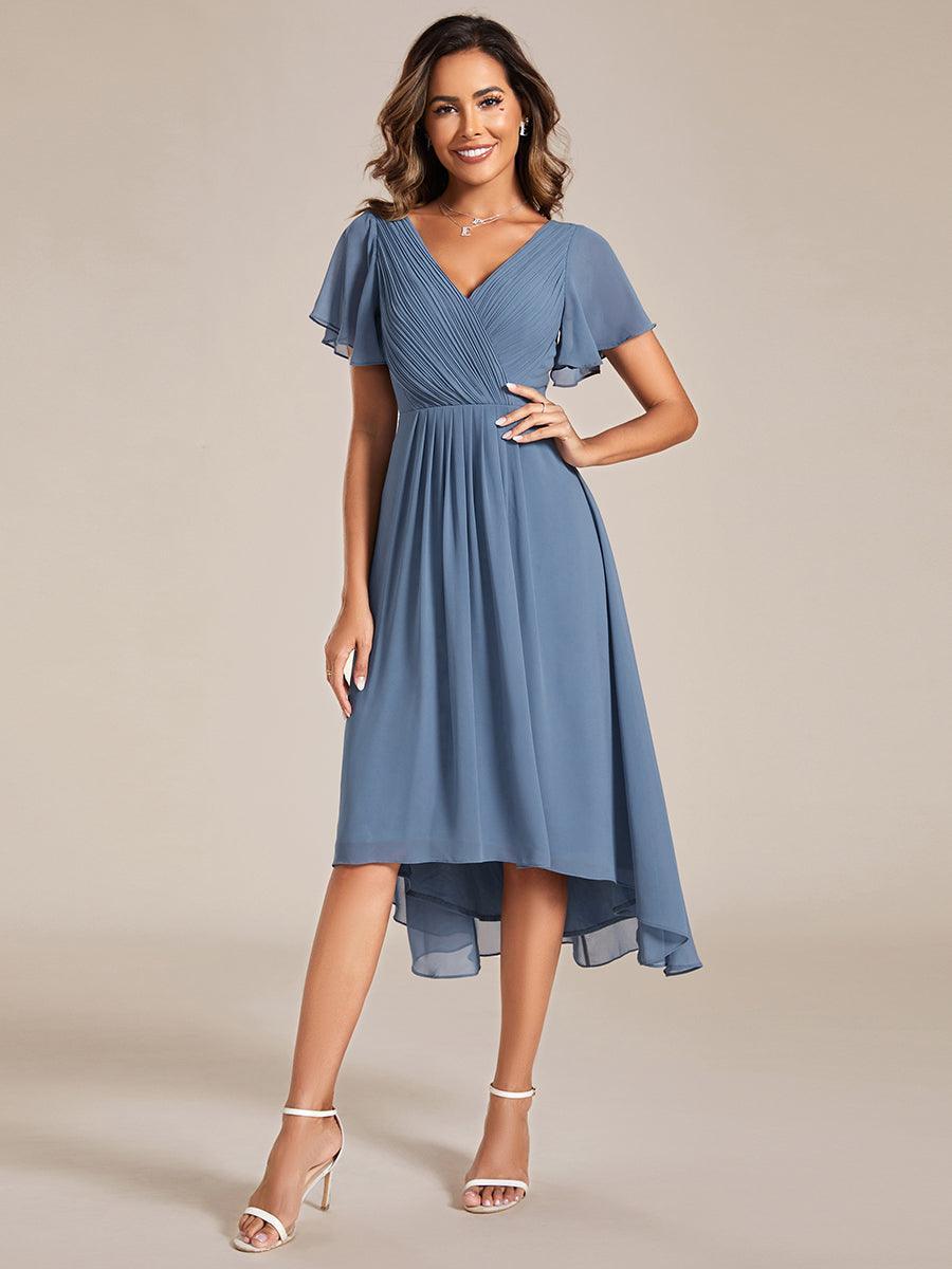 De Paris™  | Robe d'invité de mariage chic à col en V