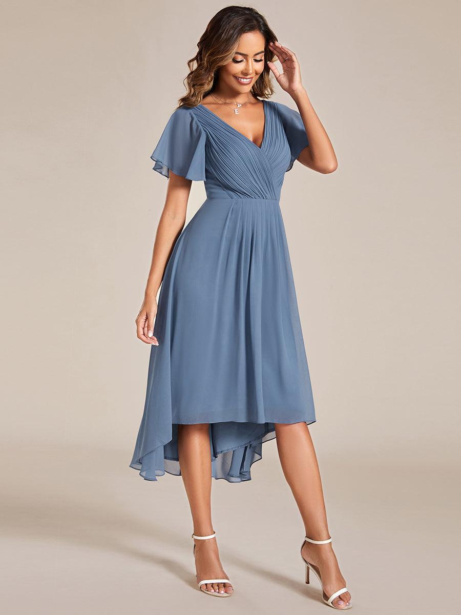 De Paris™  | Robe d'invité de mariage chic à col en V