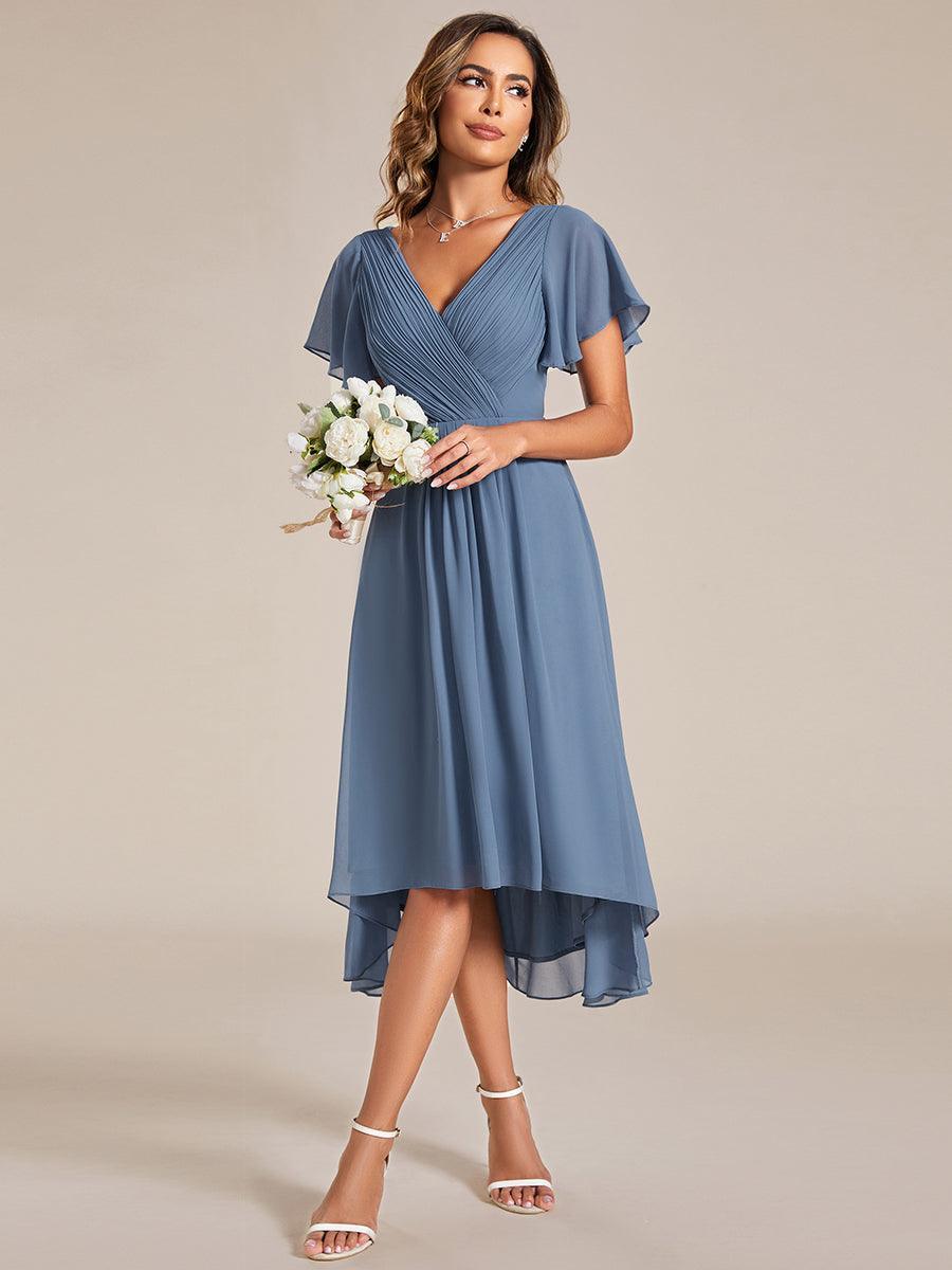 De Paris™  | Robe d'invité de mariage chic à col en V