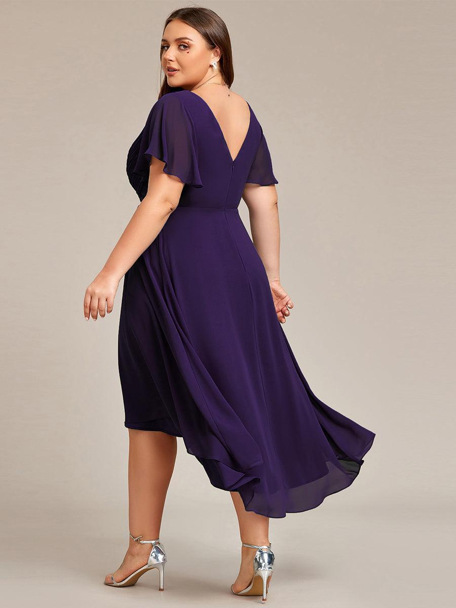 De Paris™  | Robe d'invité de mariage chic à col en V