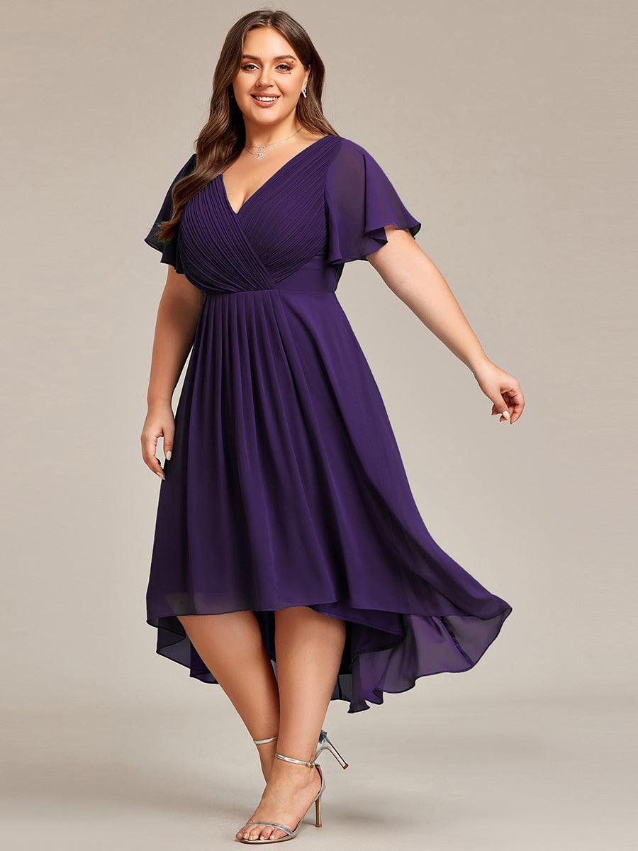 De Paris™  | Robe d'invité de mariage chic à col en V