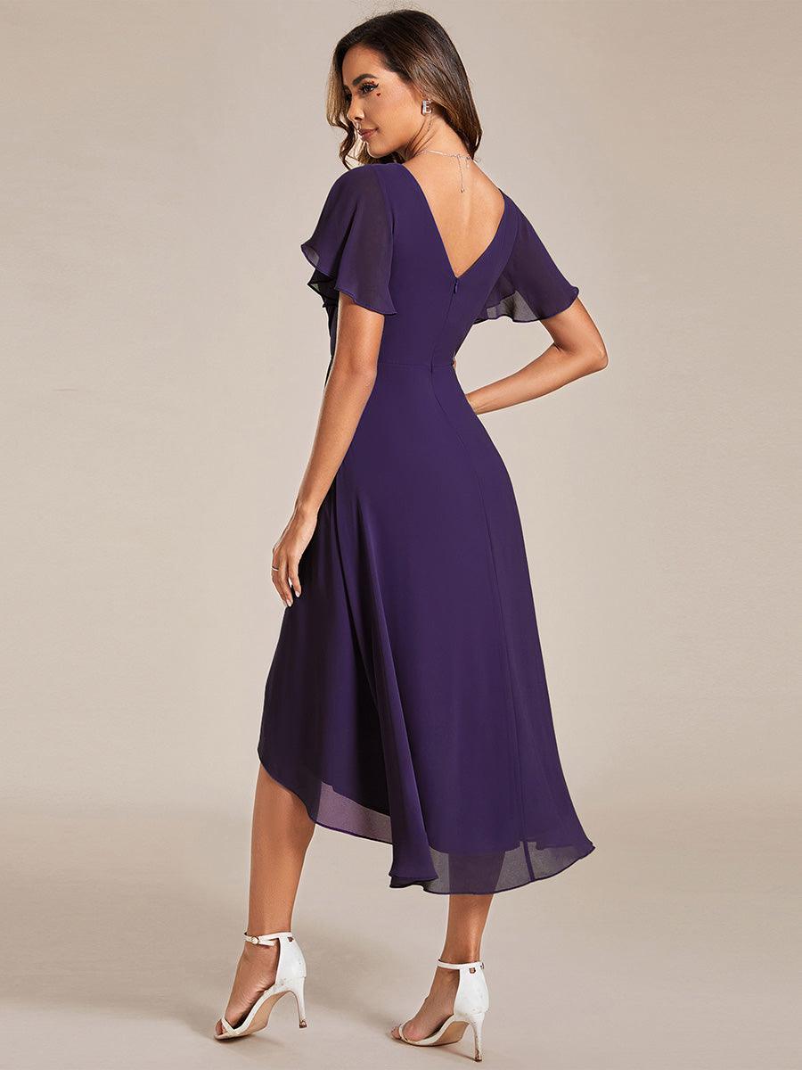 De Paris™  | Robe d'invité de mariage chic à col en V
