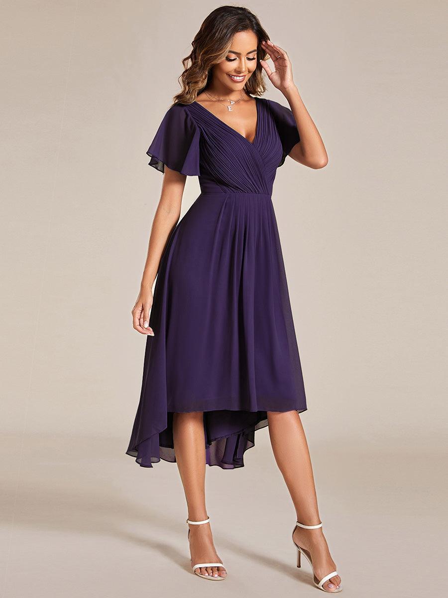 De Paris™  | Robe d'invité de mariage chic à col en V
