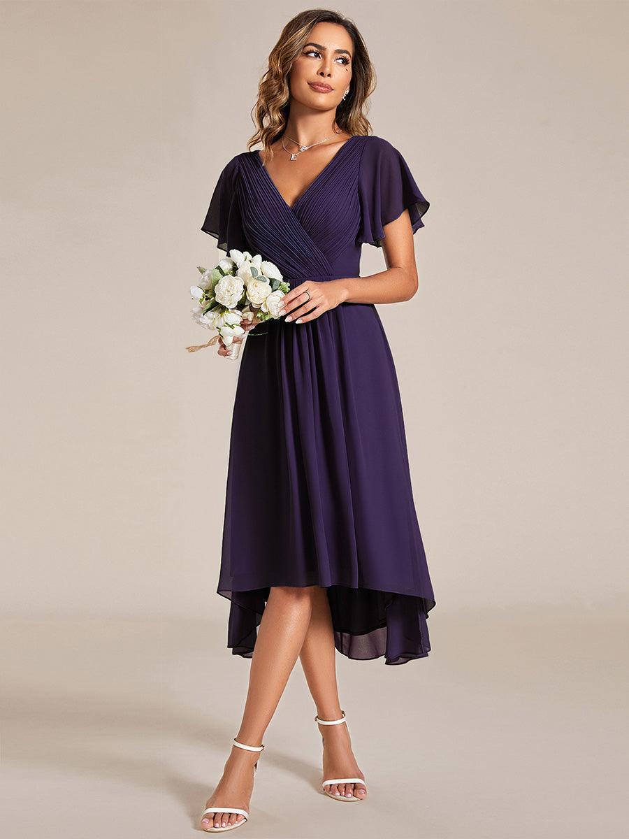 De Paris™  | Robe d'invité de mariage chic à col en V