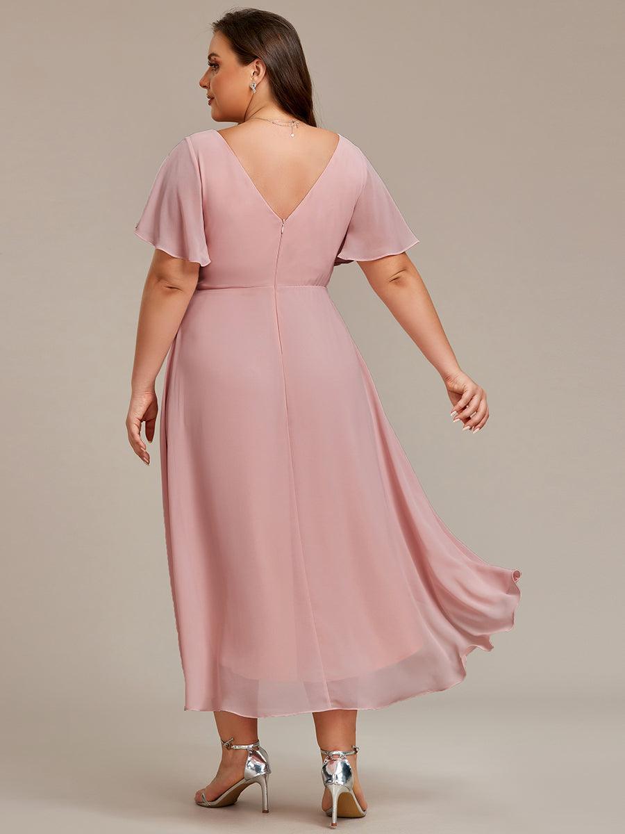 De Paris™  | Robe d'invité de mariage chic à col en V