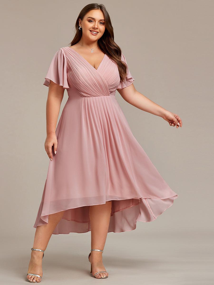 De Paris™  | Robe d'invité de mariage chic à col en V