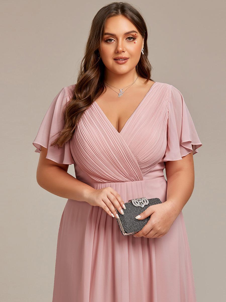De Paris™  | Robe d'invité de mariage chic à col en V