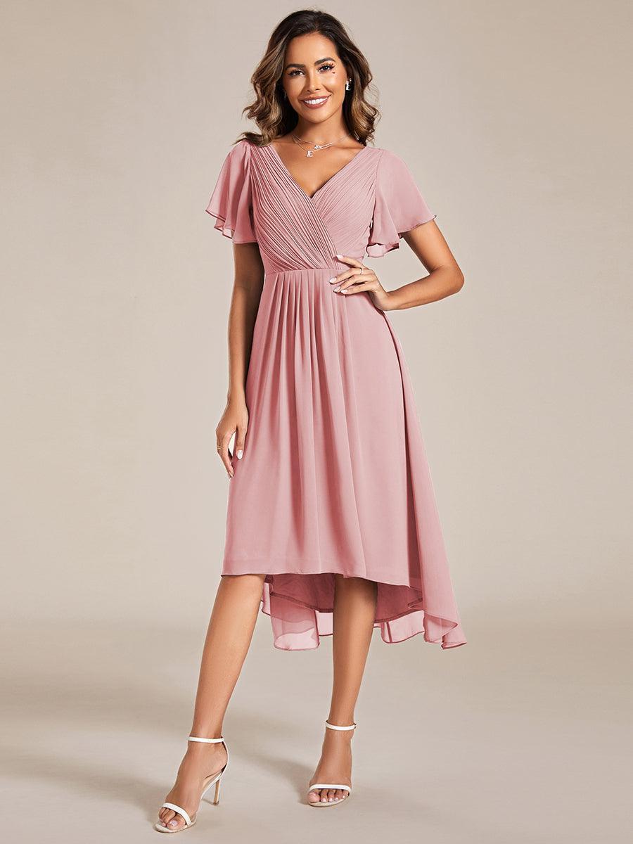 De Paris™  | Robe d'invité de mariage chic à col en V
