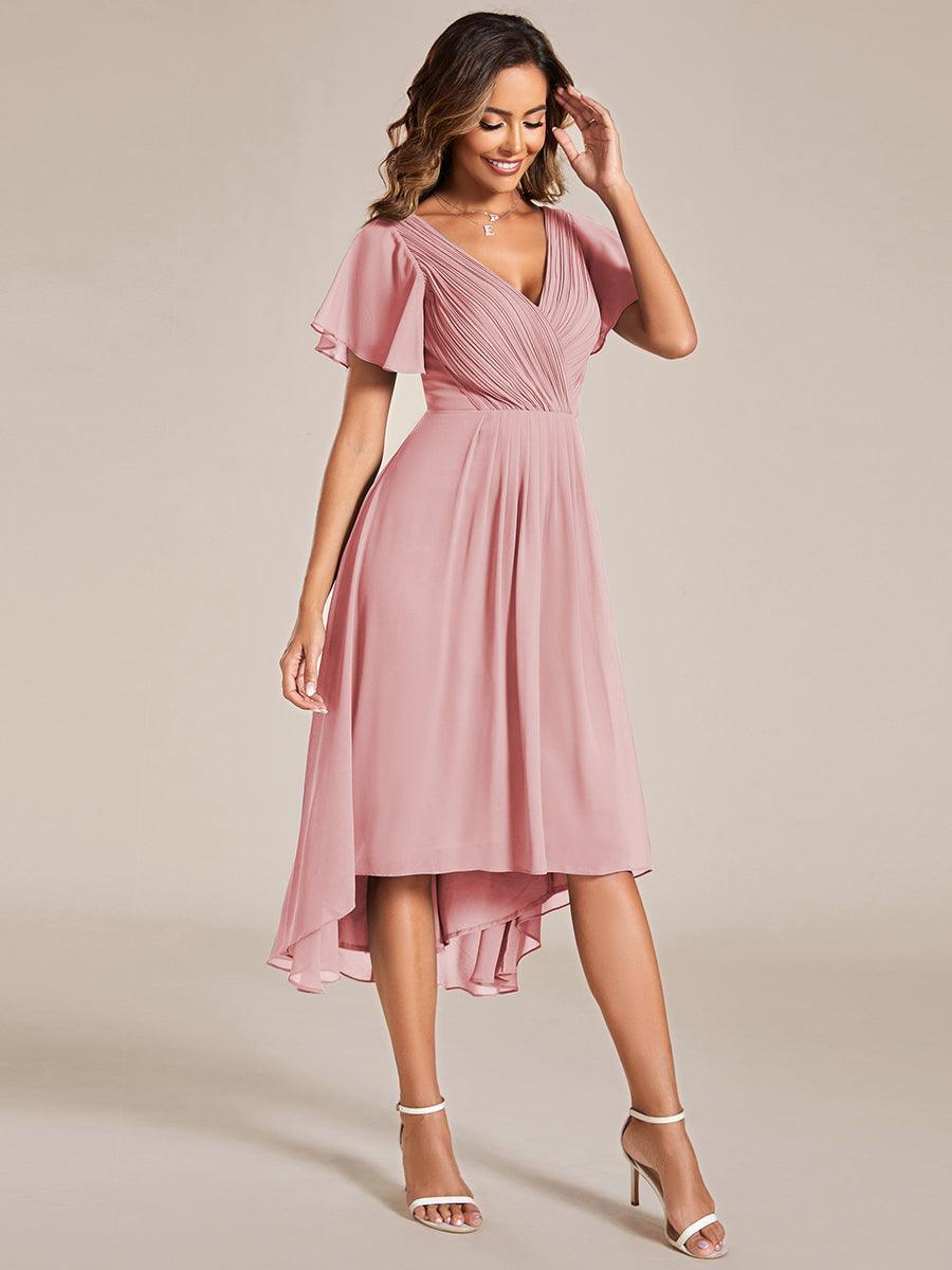 De Paris™  | Robe d'invité de mariage chic à col en V