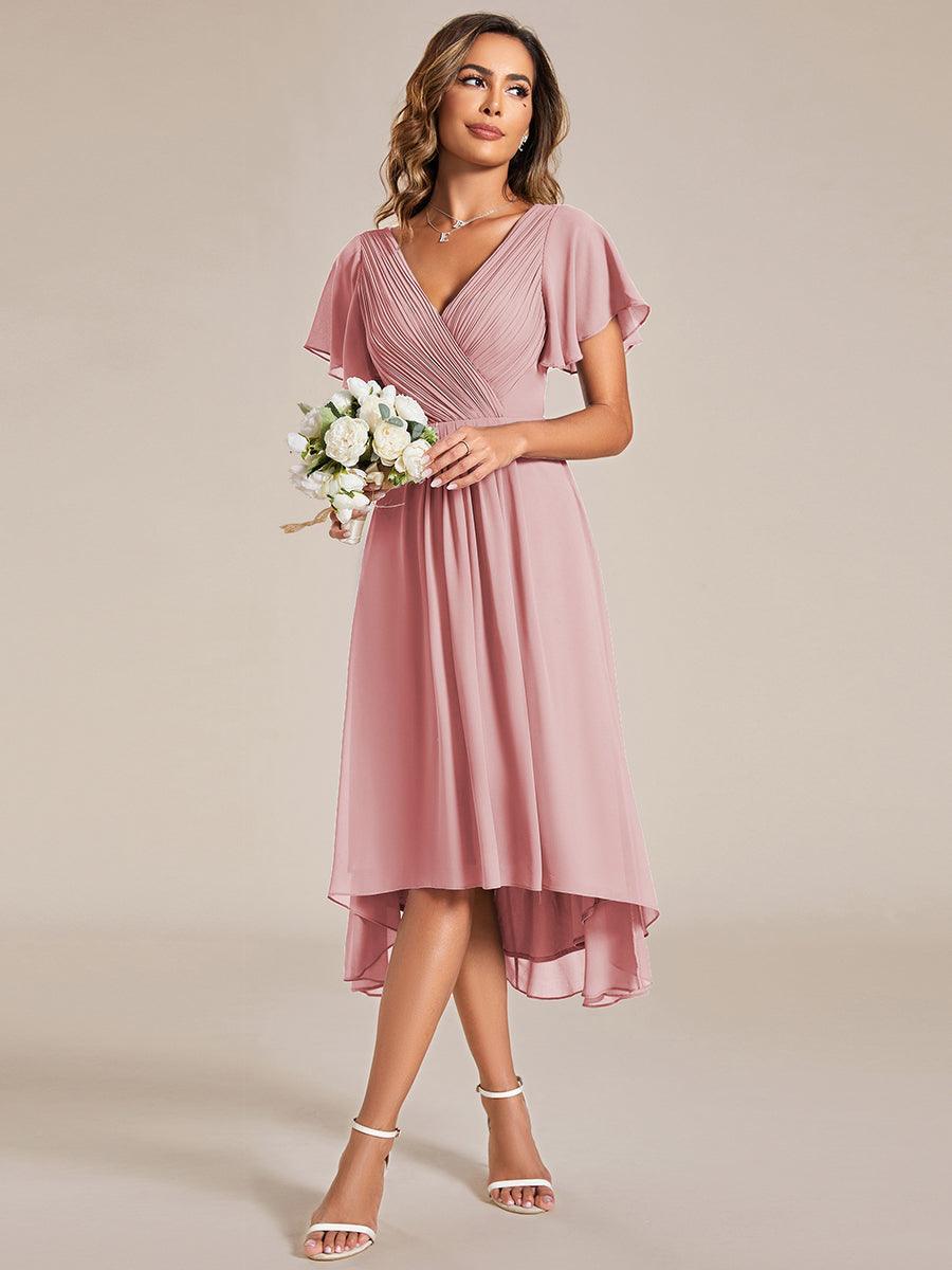 De Paris™  | Robe d'invité de mariage chic à col en V