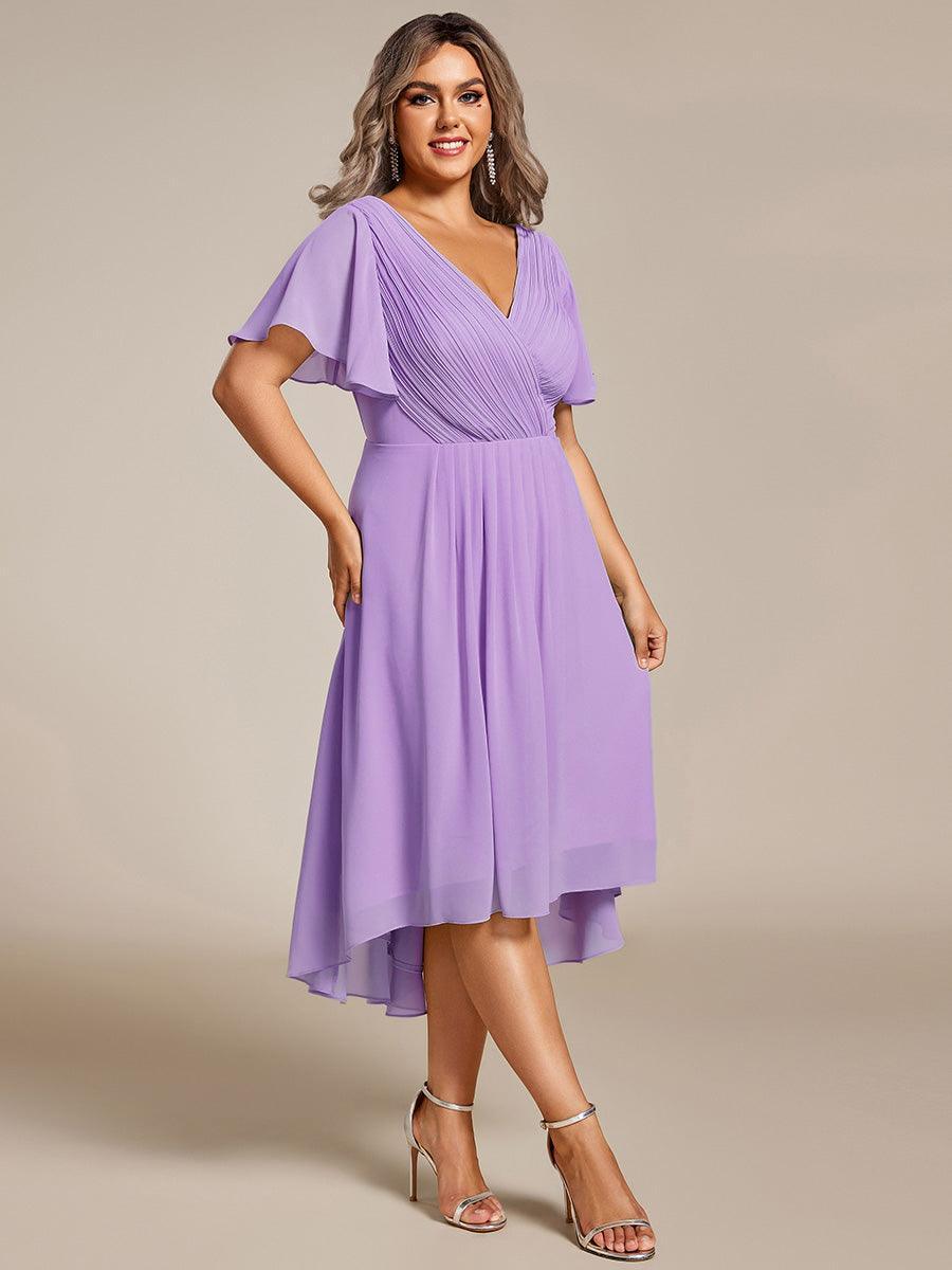 De Paris™  | Robe d'invité de mariage chic à col en V