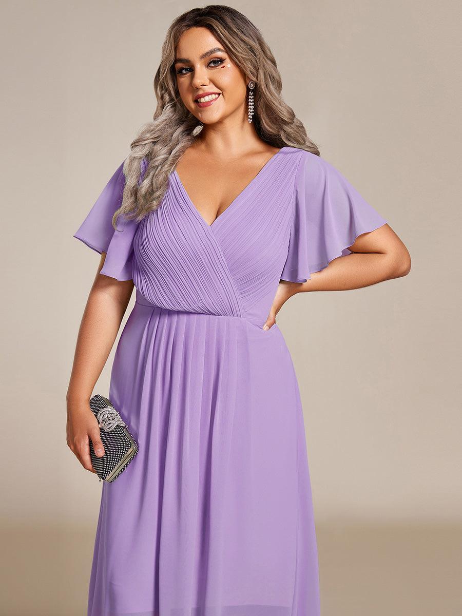 De Paris™  | Robe d'invité de mariage chic à col en V