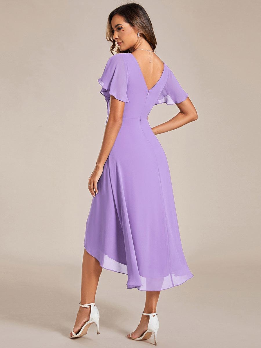 De Paris™  | Robe d'invité de mariage chic à col en V