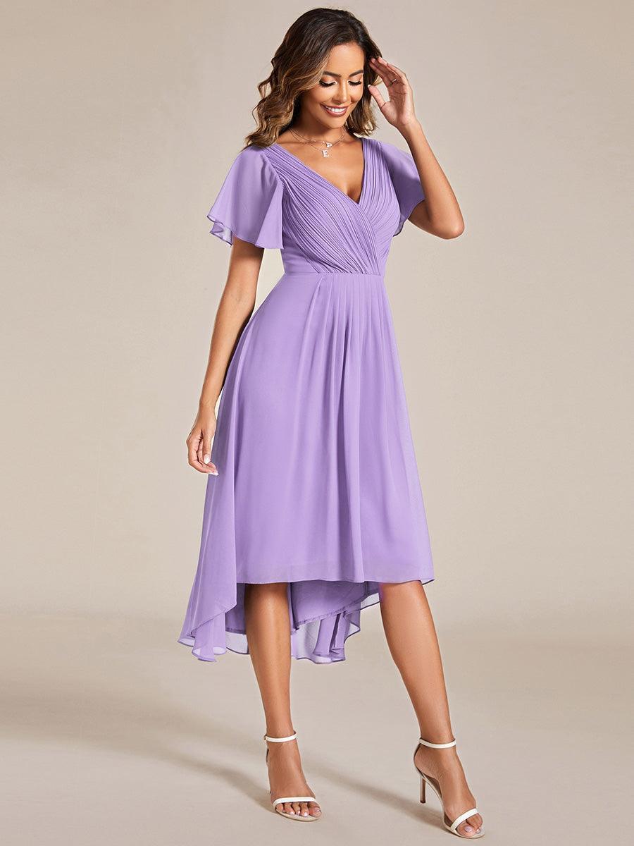 De Paris™  | Robe d'invité de mariage chic à col en V