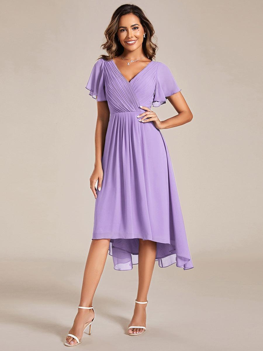 De Paris™  | Robe d'invité de mariage chic à col en V
