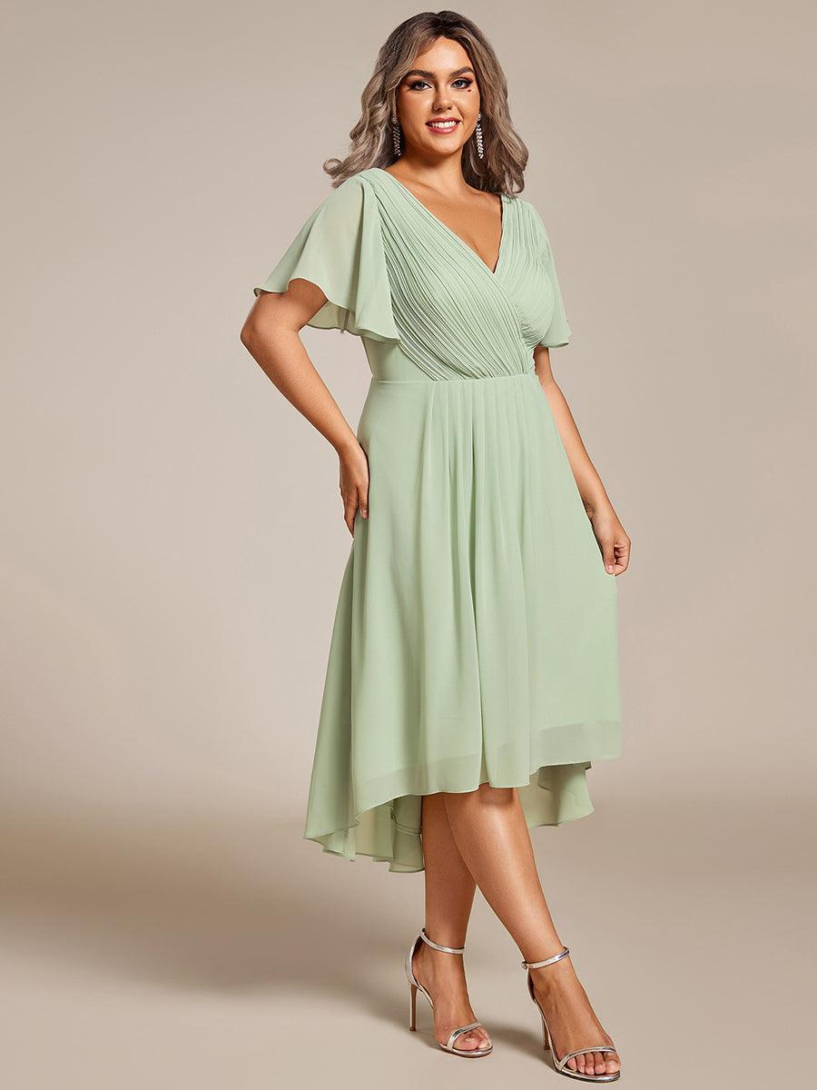 De Paris™  | Robe d'invité de mariage chic à col en V