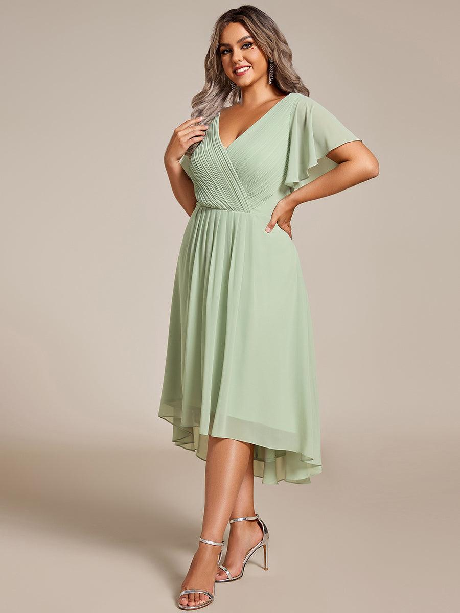 De Paris™  | Robe d'invité de mariage chic à col en V