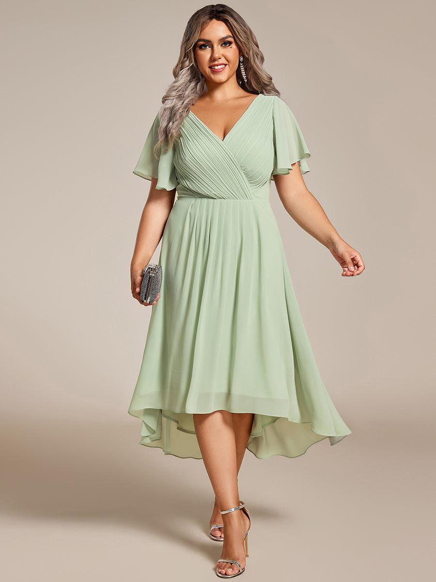 De Paris™  | Robe d'invité de mariage chic à col en V