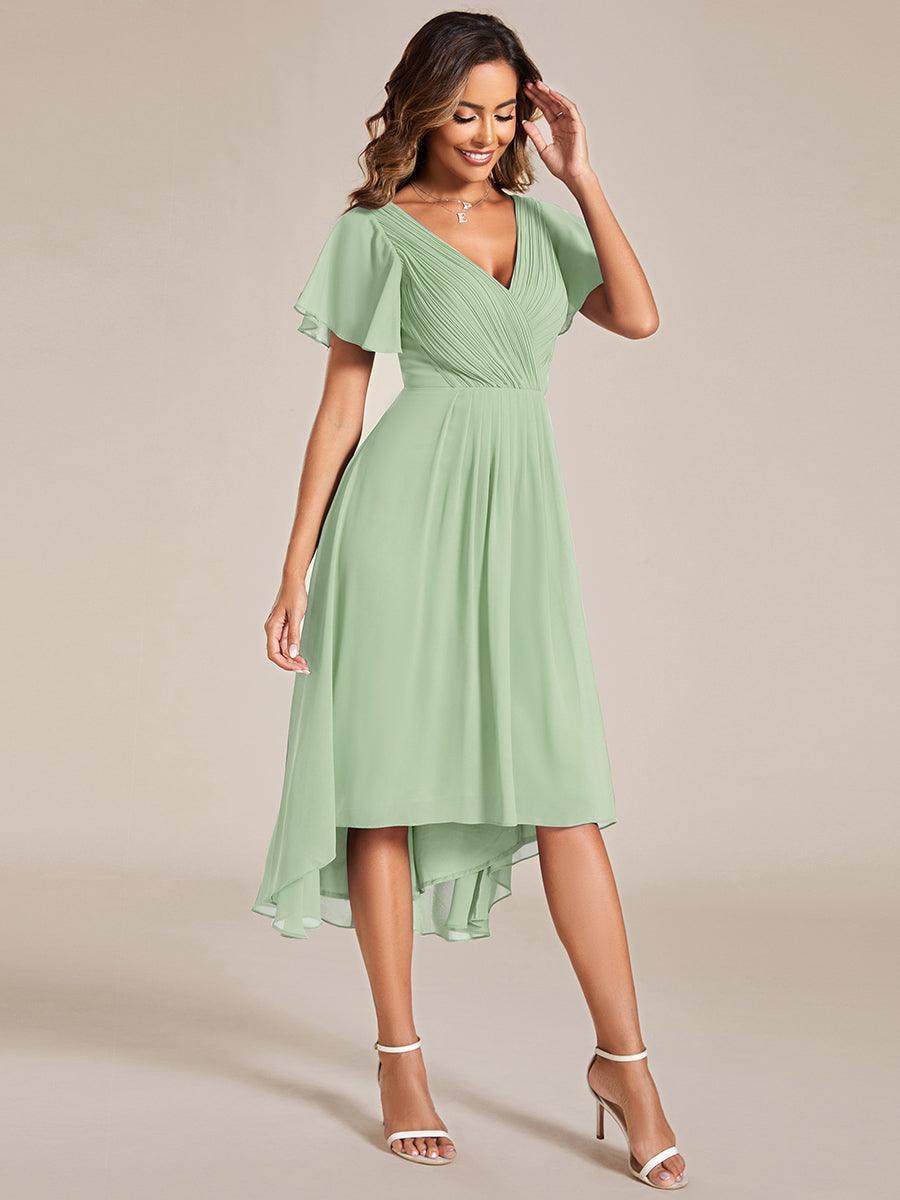 De Paris™  | Robe d'invité de mariage chic à col en V