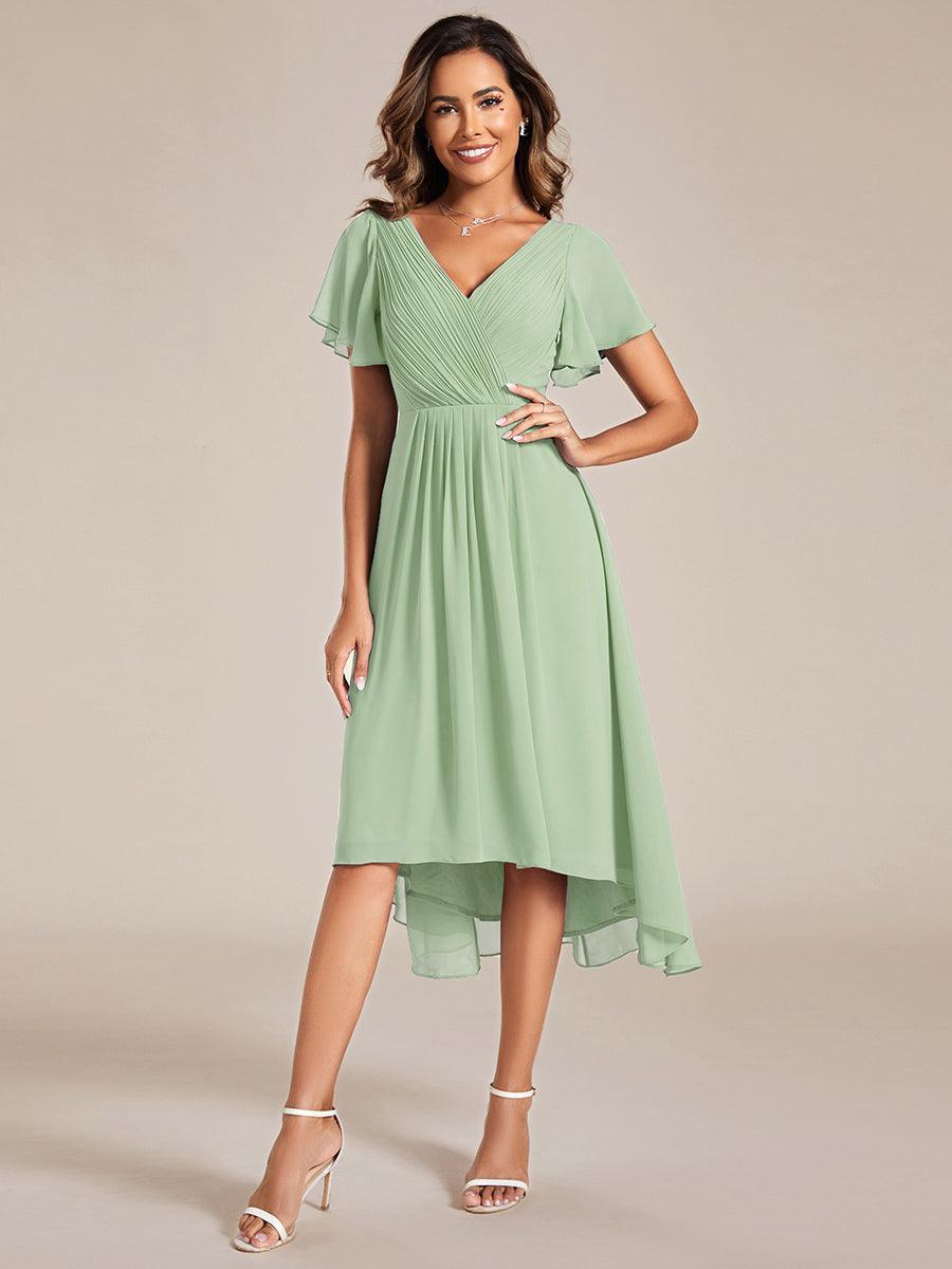De Paris™  | Robe d'invité de mariage chic à col en V